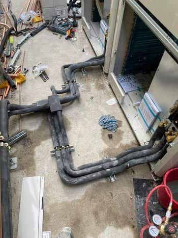 Insulated refrigerant pipework for a multi-split system in Newcastle upon Tyne